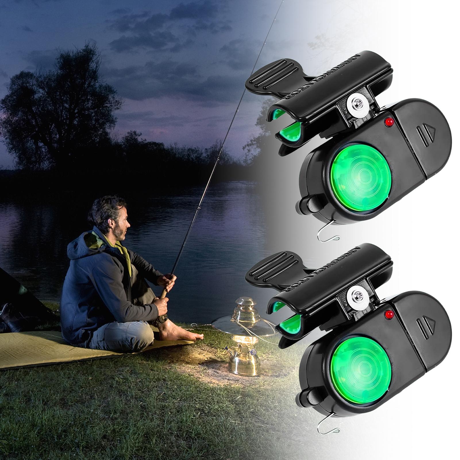 Bite Indicator - 2 Pieces Sensitive Fishing Pole Light