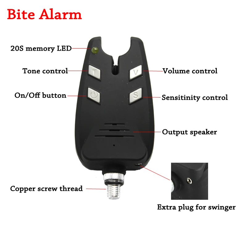 JSFUN 3PCS Carp Fishing Alarm  - Bite Alarm ulasan dan harga