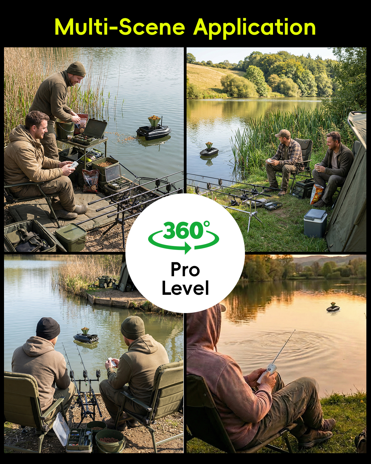 360° Rotating Bait Dispenser & - Fishing Gps ulasan dan harga