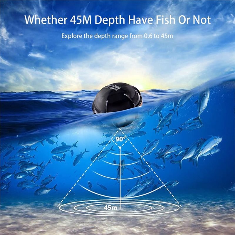 Wireless Sonar Fish Finder, Po - Fish Finder Portable ulasan dan harga