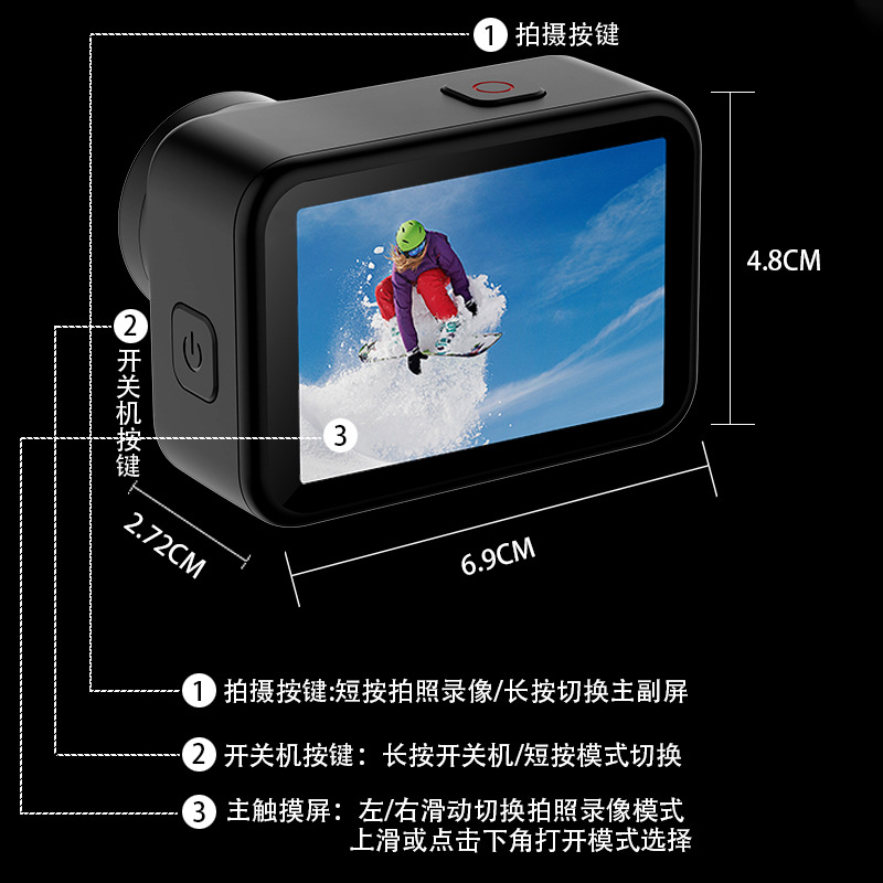 New V11 5K High Definition Dua - Underwater Camera ulasan dan harga