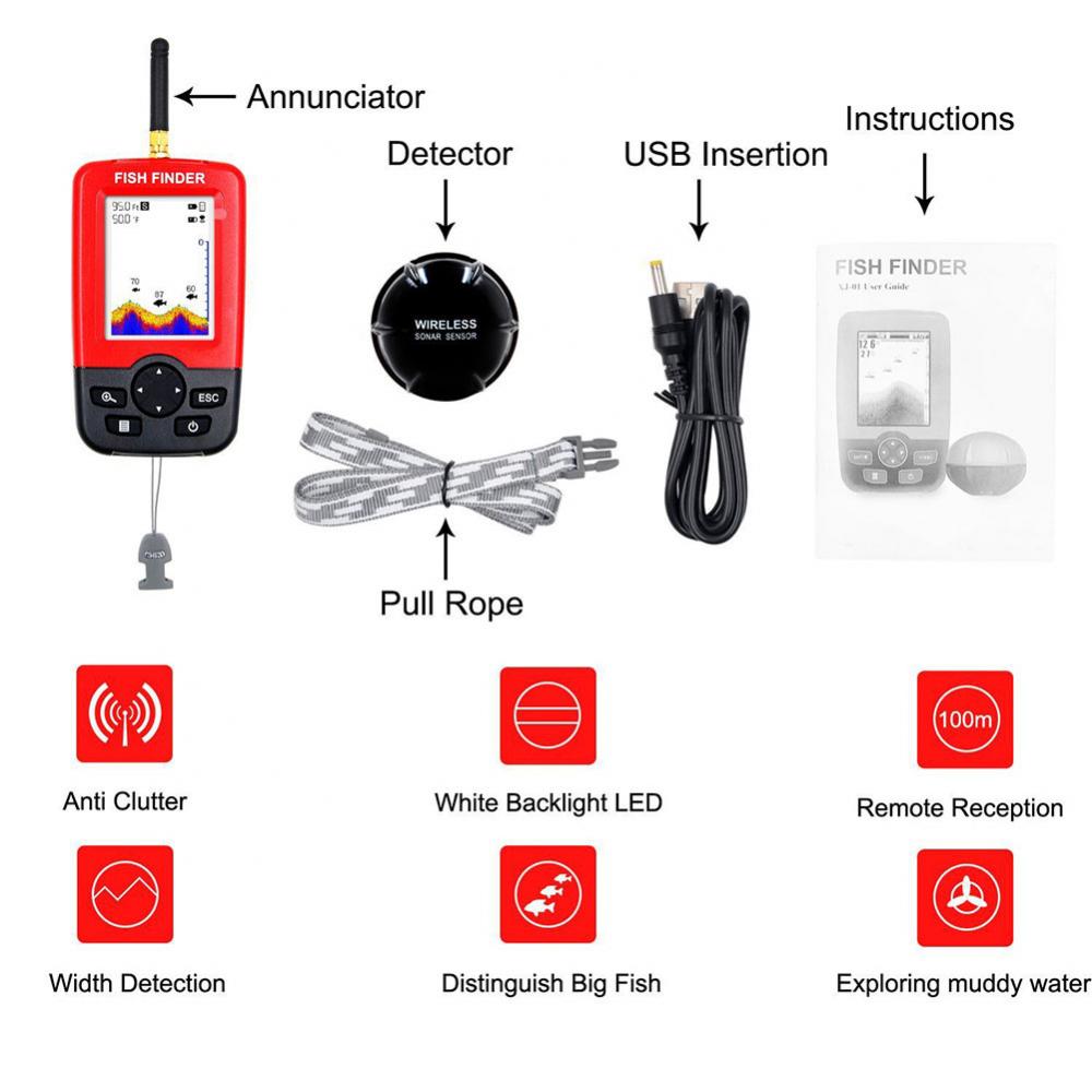 Lake Sea Fishing Smart Portabl - Fish Finder Portable ulasan dan harga