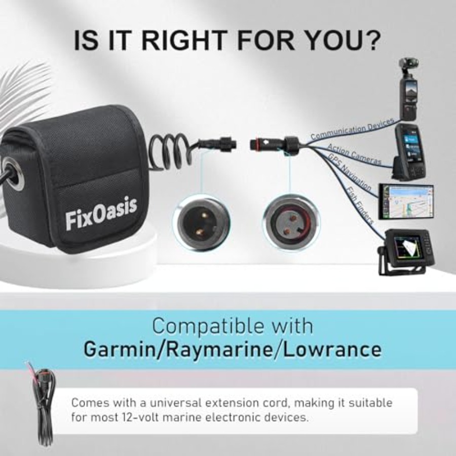 12V Lithium-Ion Fish Finder Ba - Fish Finder Charger ulasan dan harga