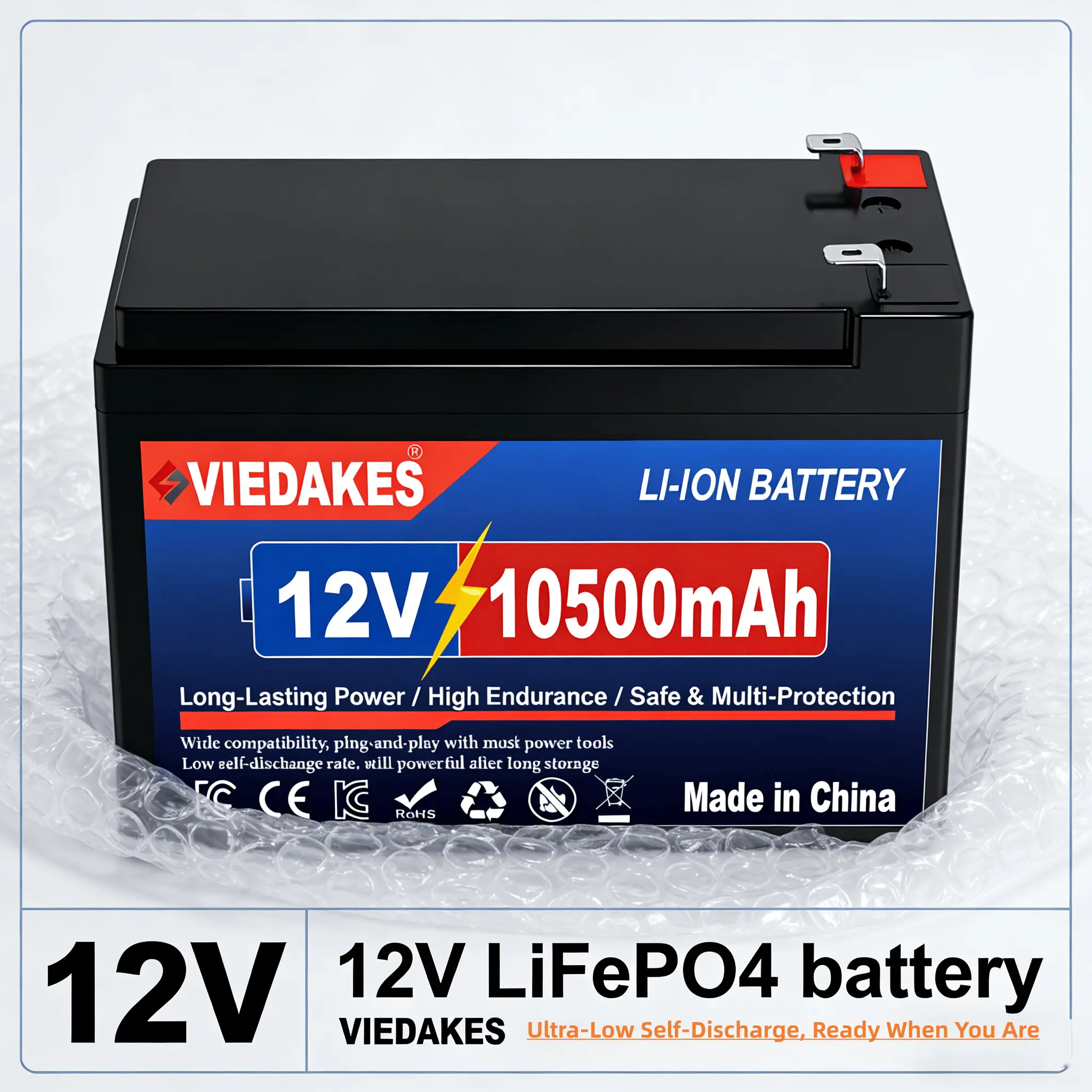 VIEDAKES 12V LiFePO4 Battery 3 - Fish Finder Charger ulasan dan harga