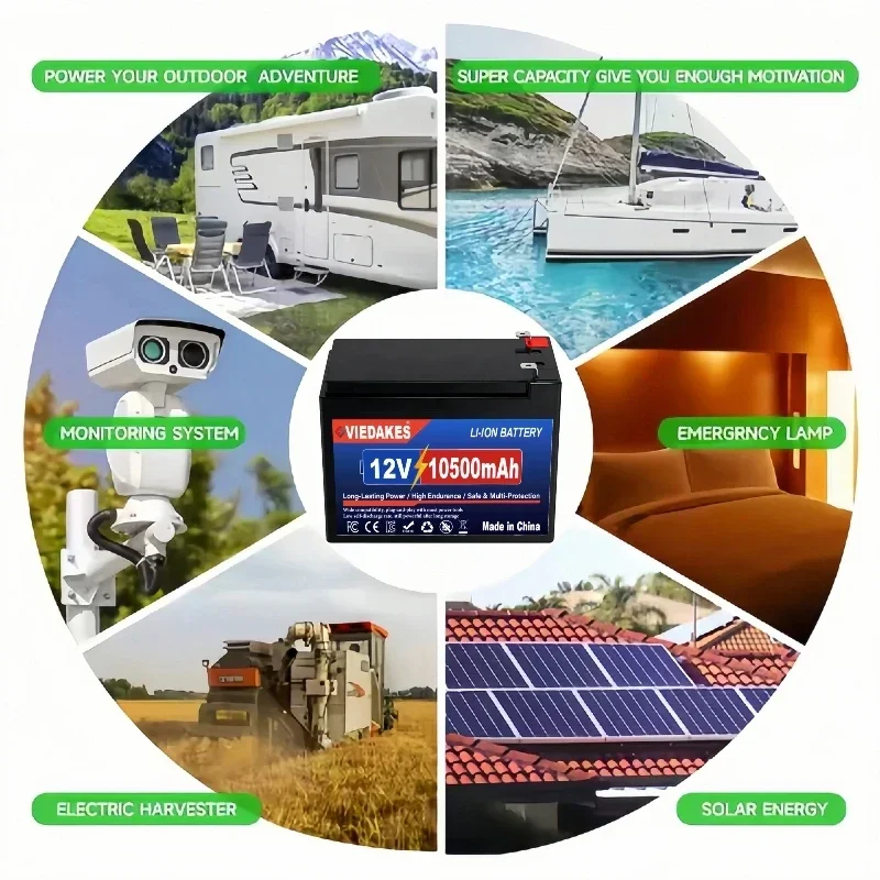 VIEDAKES 12V LiFePO4 Battery 3 - Fish Finder Charger ulasan dan harga