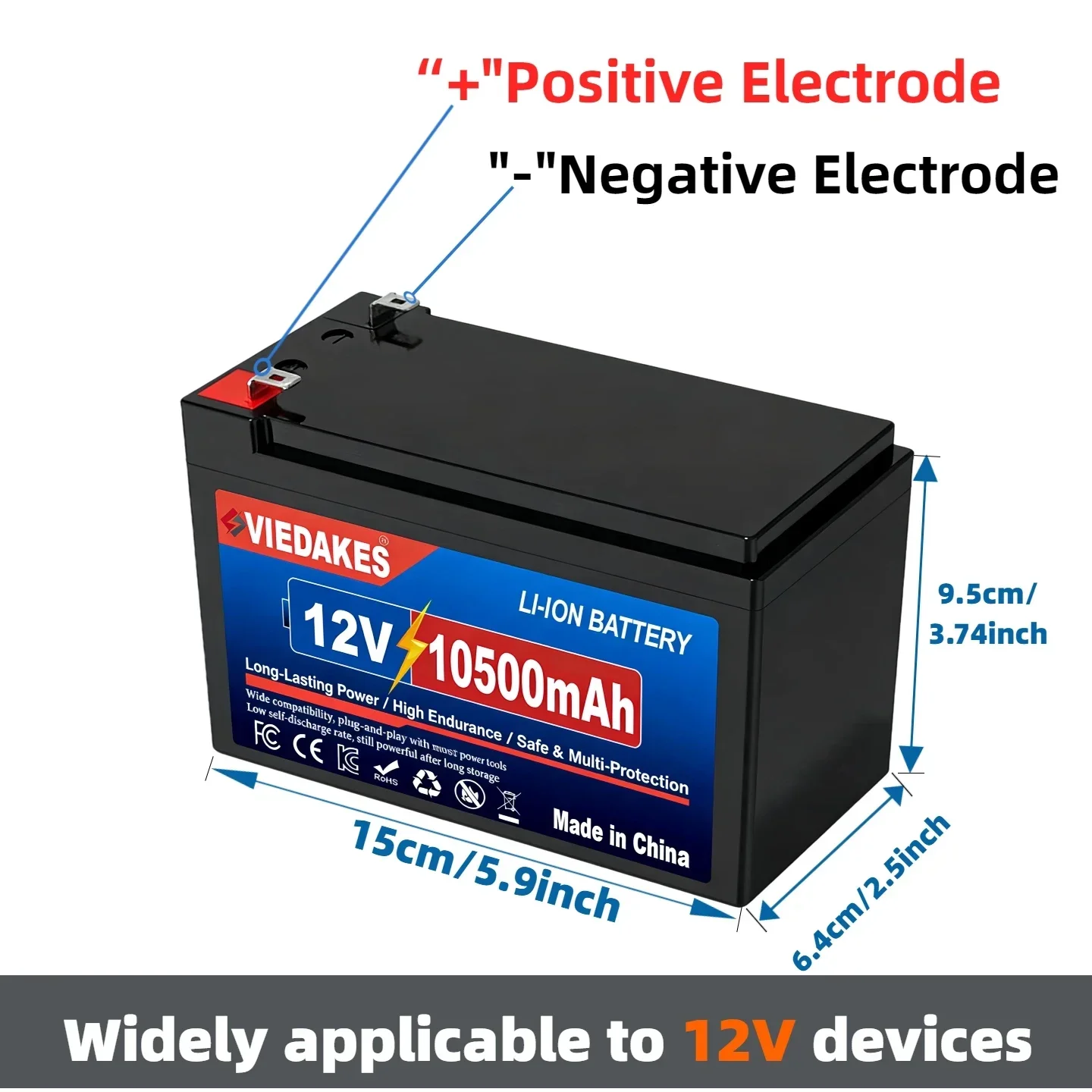 VIEDAKES 12V LiFePO4 Battery 3 - Fish Finder Charger ulasan dan harga