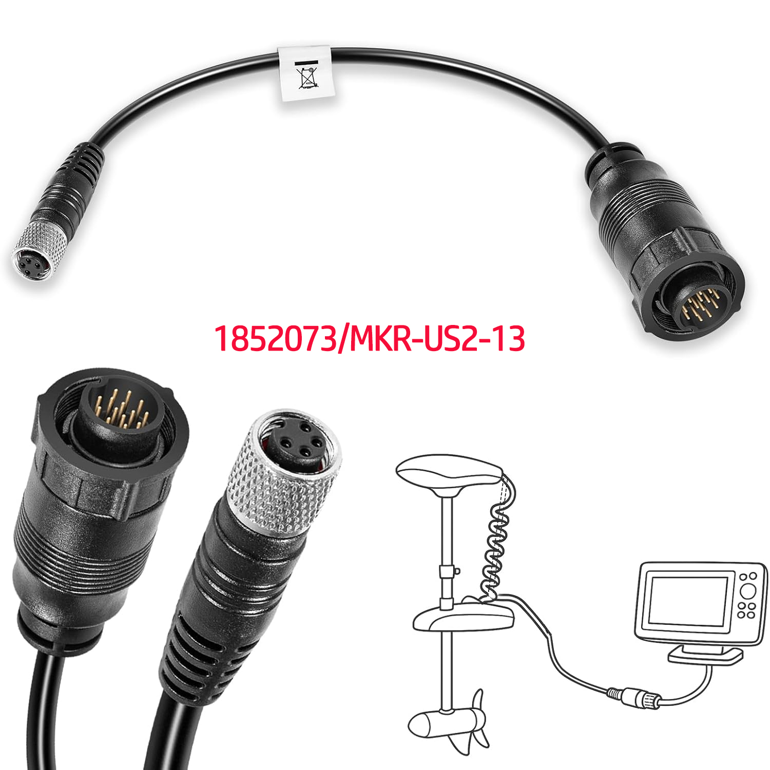 For Minn Kota MKR-US2-13 Unive - Fish Finder Transducer ulasan dan harga