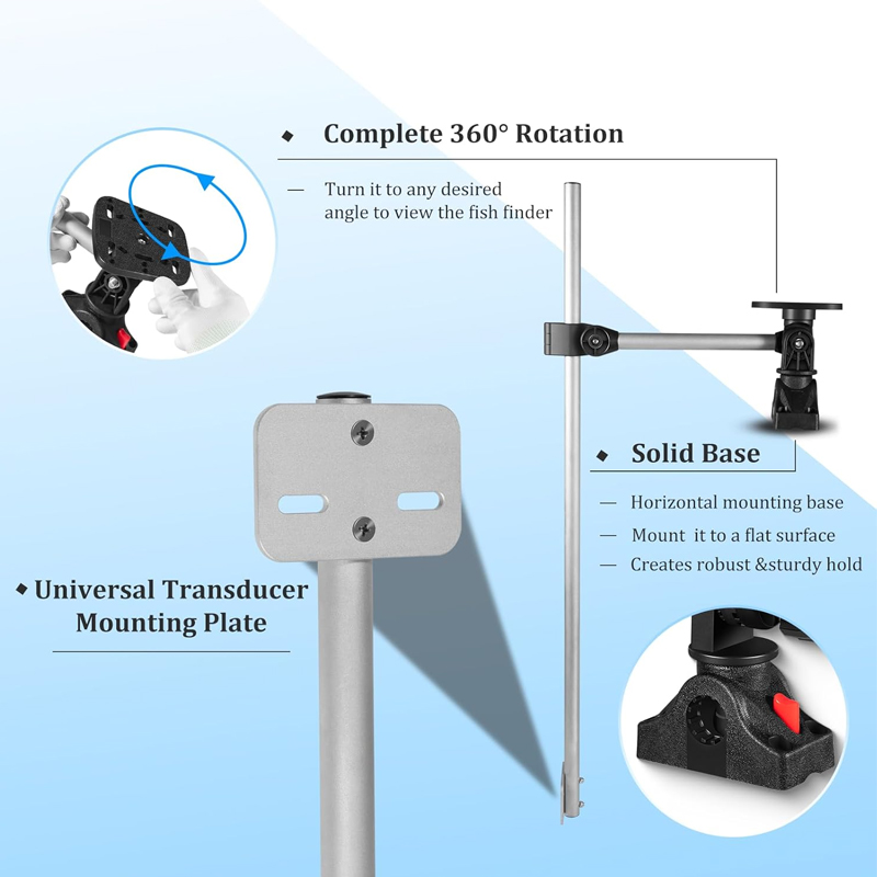 360° Rotation ,Marine Fish Fin - Fish Finder Transducer ulasan dan harga