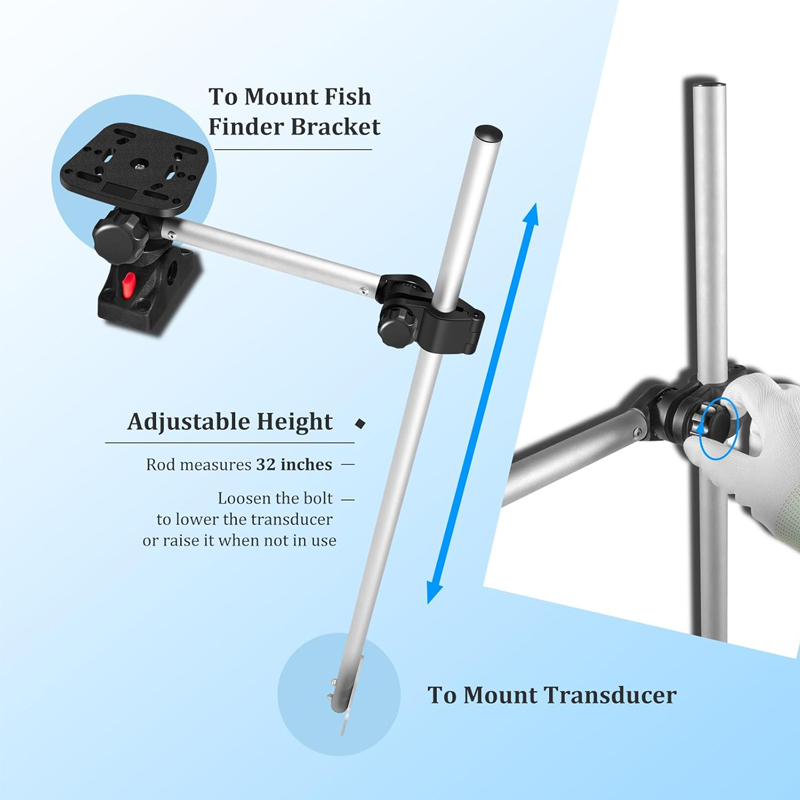 360° Rotation ,Marine Fish Fin - Fish Finder Transducer ulasan dan harga
