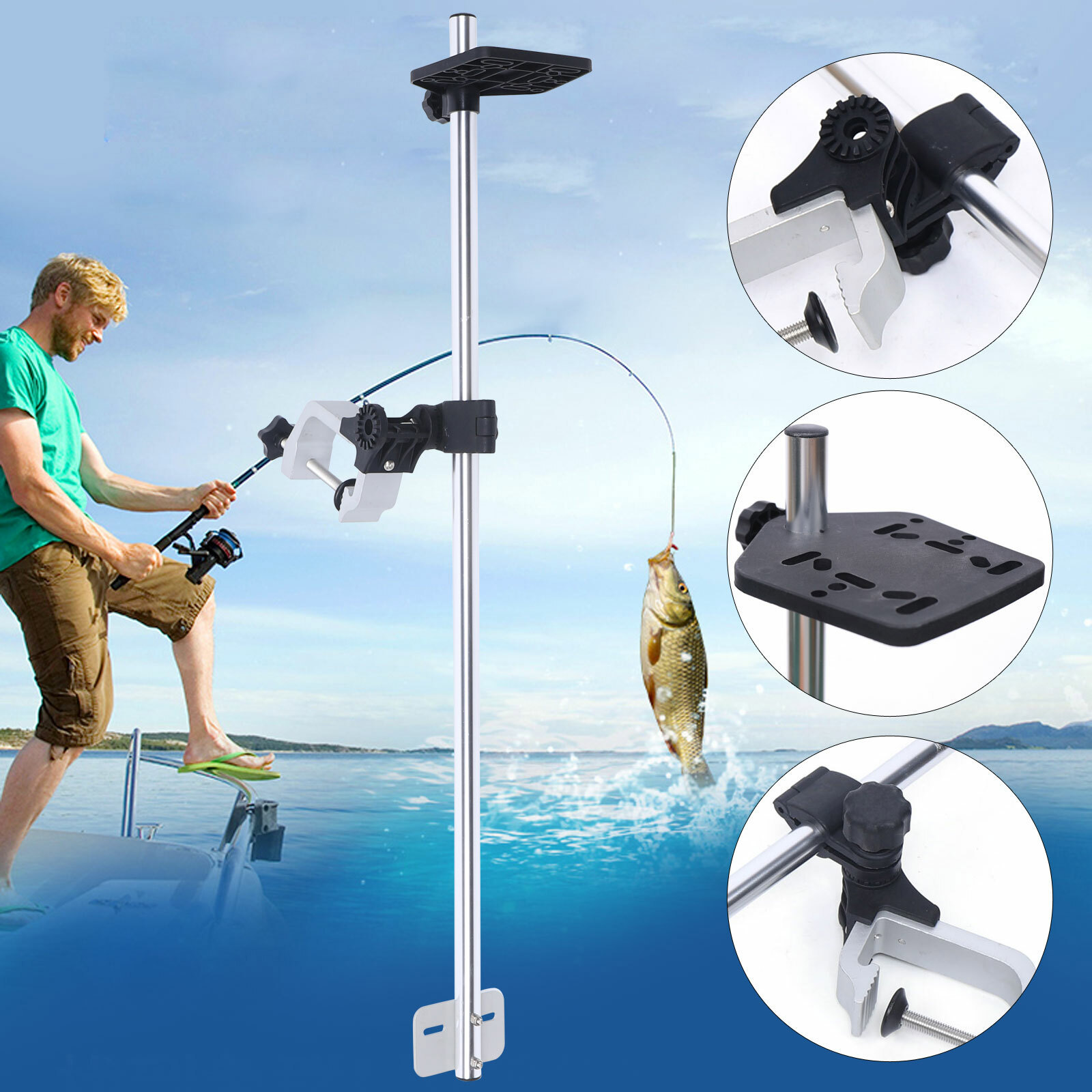 Portable 360° Adjustable Trans - Fish Finder Transducer ulasan dan harga