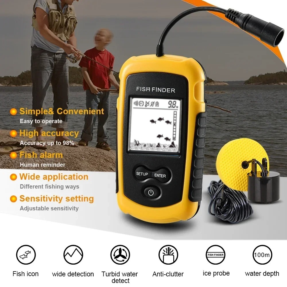 Wireless Sonar Detection Fish  - Fish Finder Cable ulasan dan harga