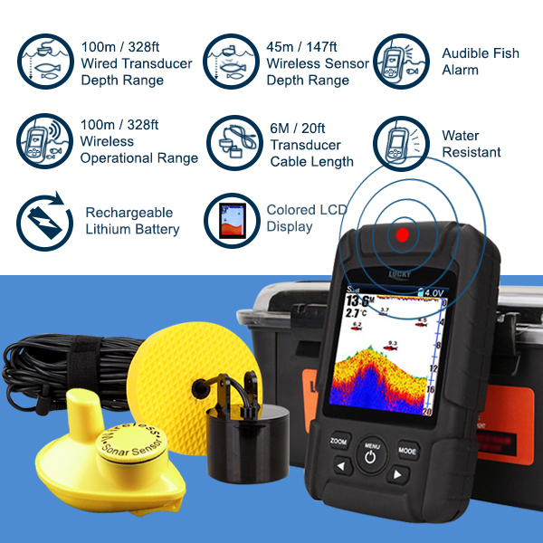 FF718LiC 2-in-1 LUCKY Fishfind - Fish Finder Cable ulasan dan harga