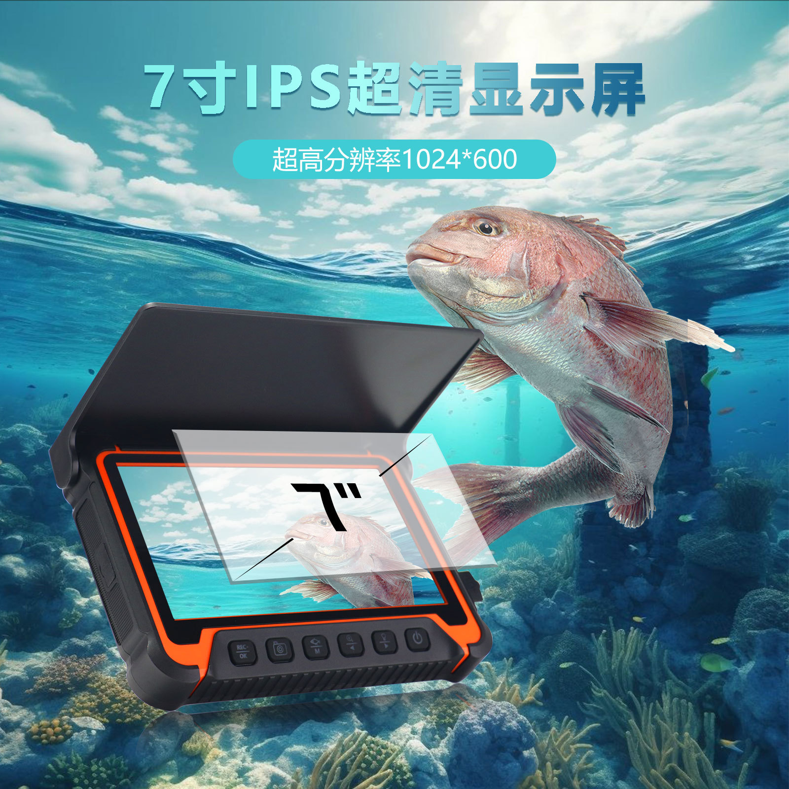 5Inch IPS Screen Underwater 15 - Fishing Camera ulasan dan harga