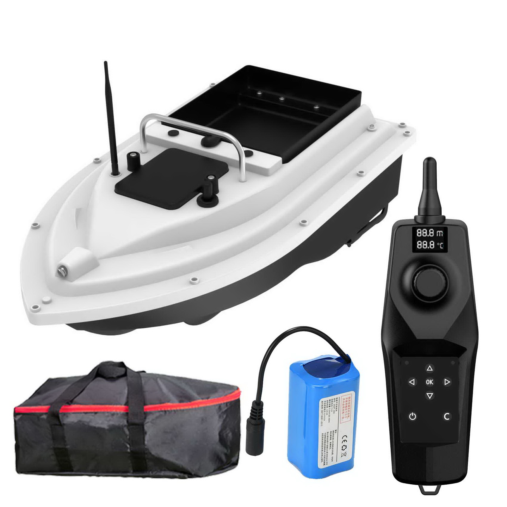 D36 RC Fishing Bait Boat with  - Fish Finder Cable ulasan dan harga