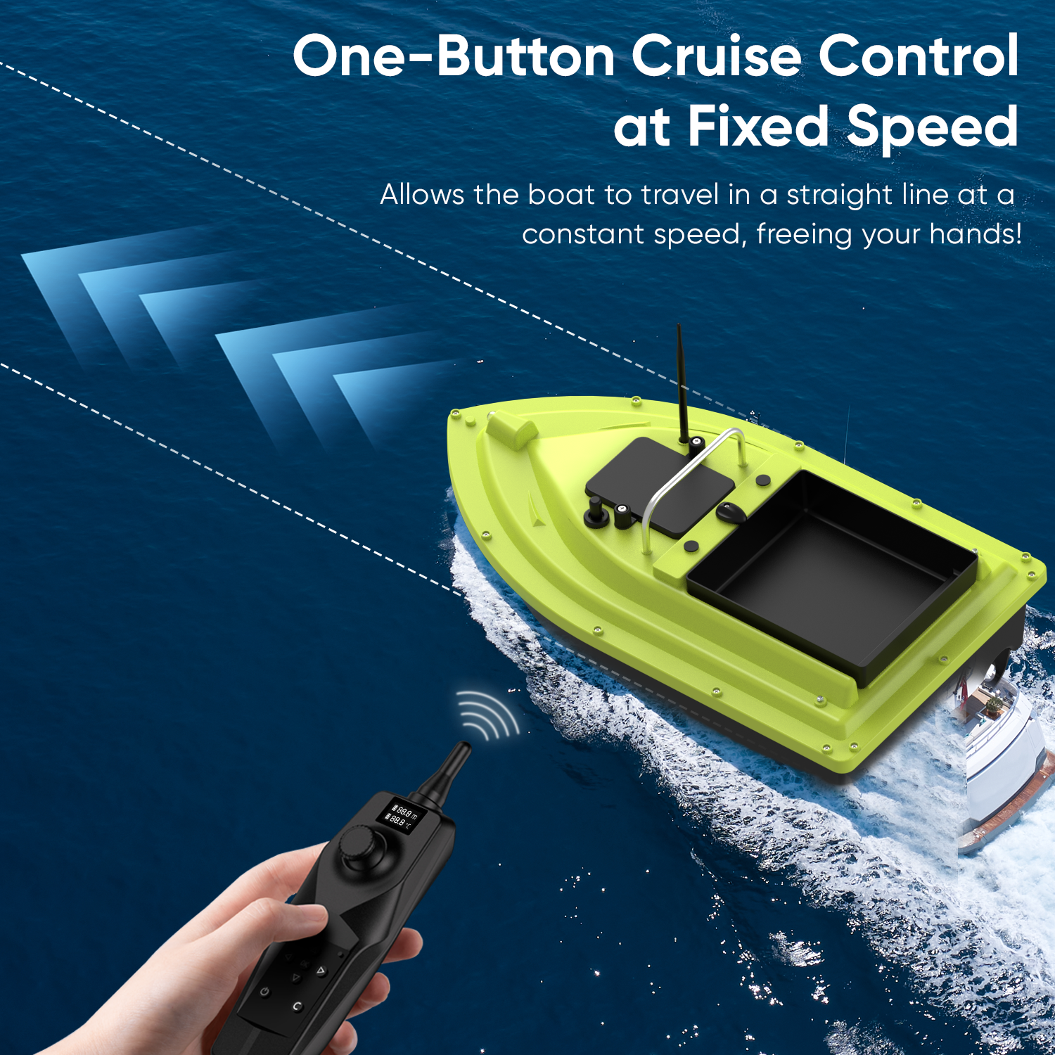 D36 RC Fishing Bait Boat with  - Fish Finder Cable ulasan dan harga