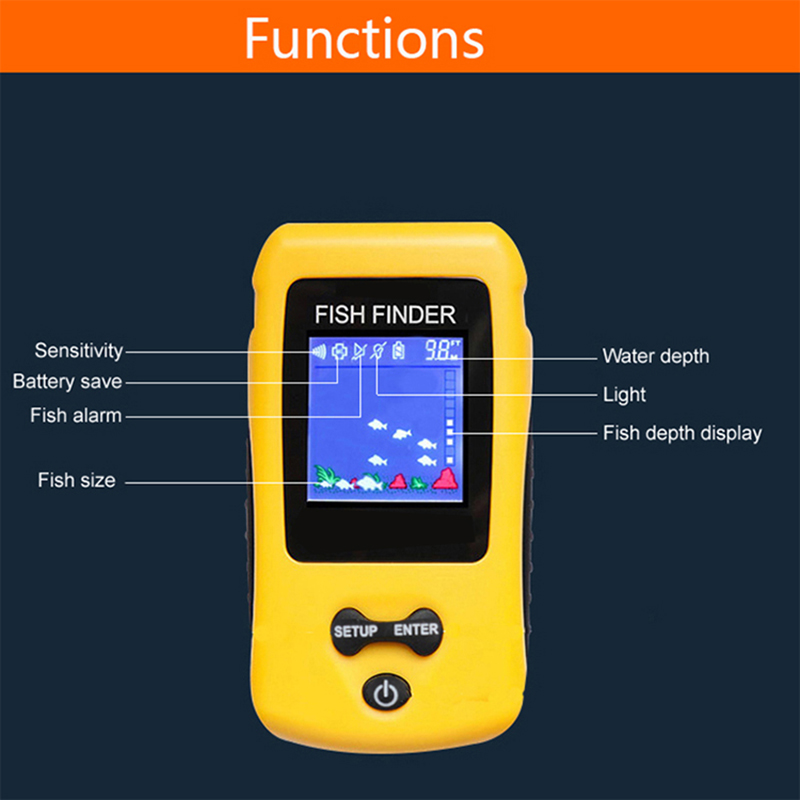 Brand New Colorful Wireless Fi - Fishing Depth Finder ulasan dan harga
